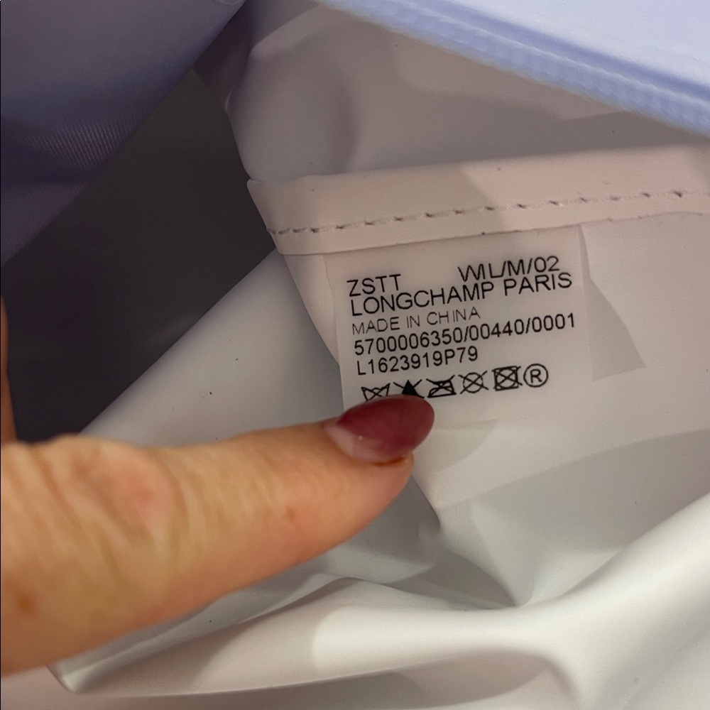 Longchamp Le Pliage Lavender/ baby blue Tote Bag, Large - Picture 9 of 15